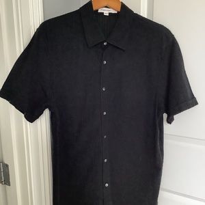 Mens short sleeve button down shirt